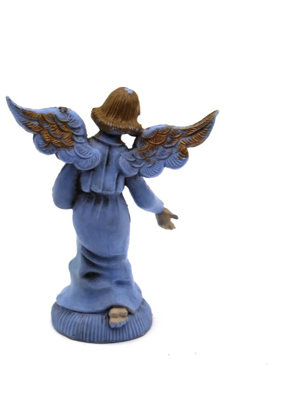 Vintage 2.8” Italy Depose Nativity Angel Blue Figure Christmas Holiday Decor